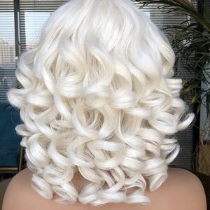 Afro Short Platinum Blonde Wig